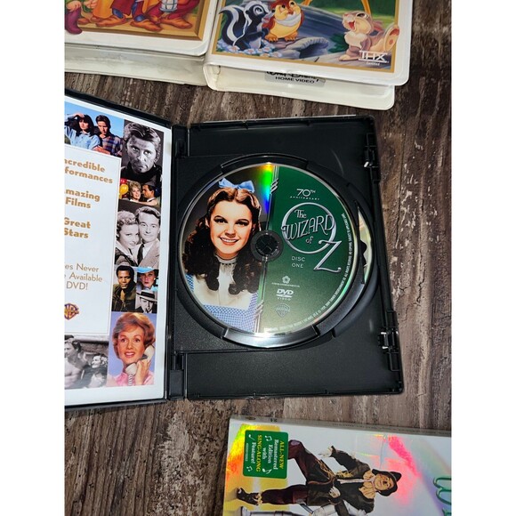 Vintage Walt Disney vhs tape lot + wizard of oz dvd collection - Picture 2 of 12